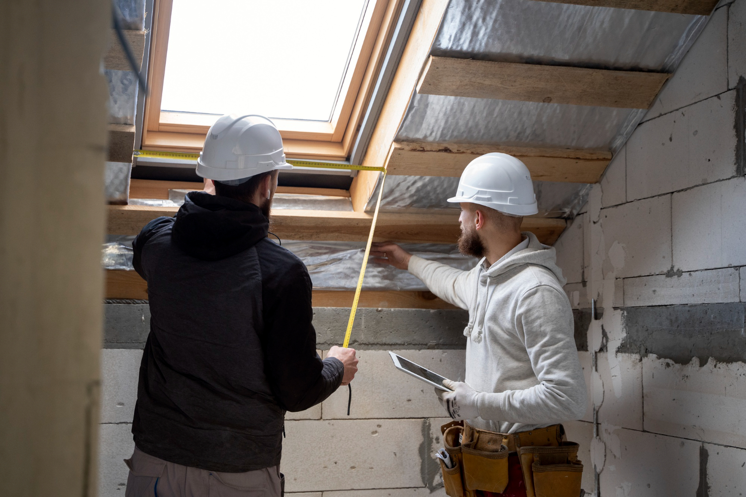 people working with helmets<br />
